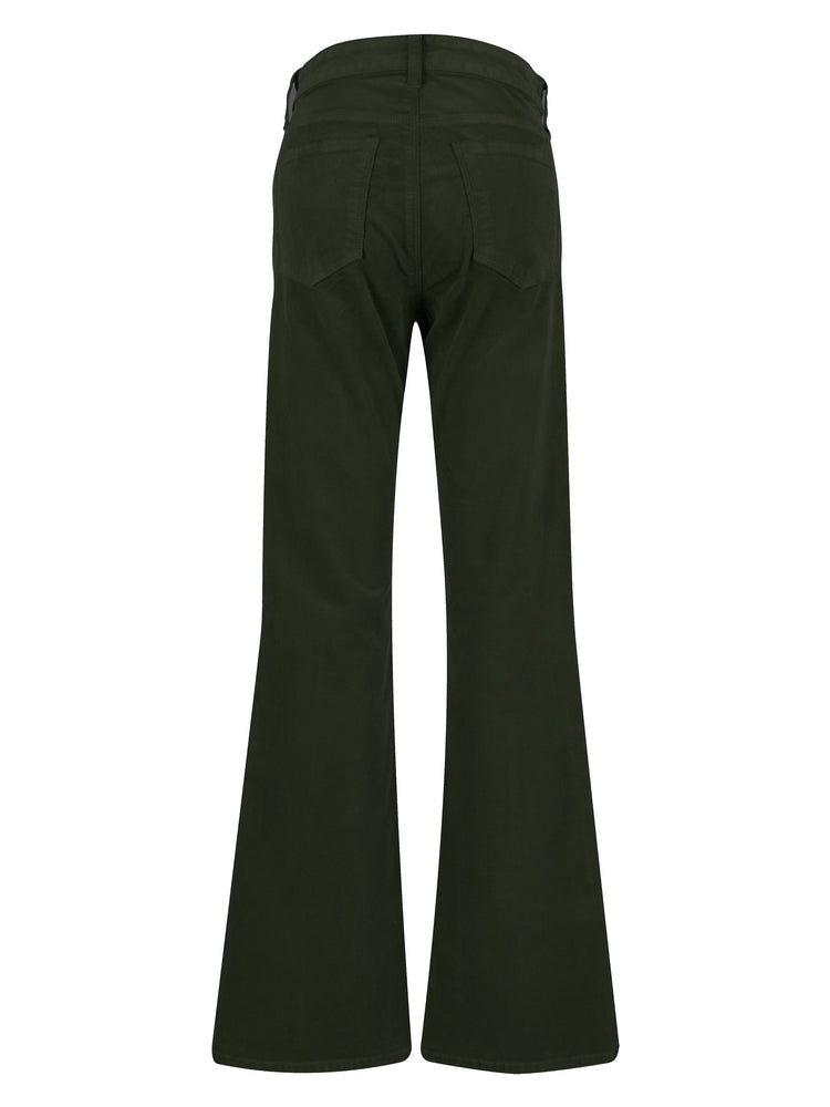 ANA HIGH RISE FAB AB FLARE-BABY DN ALL OVER