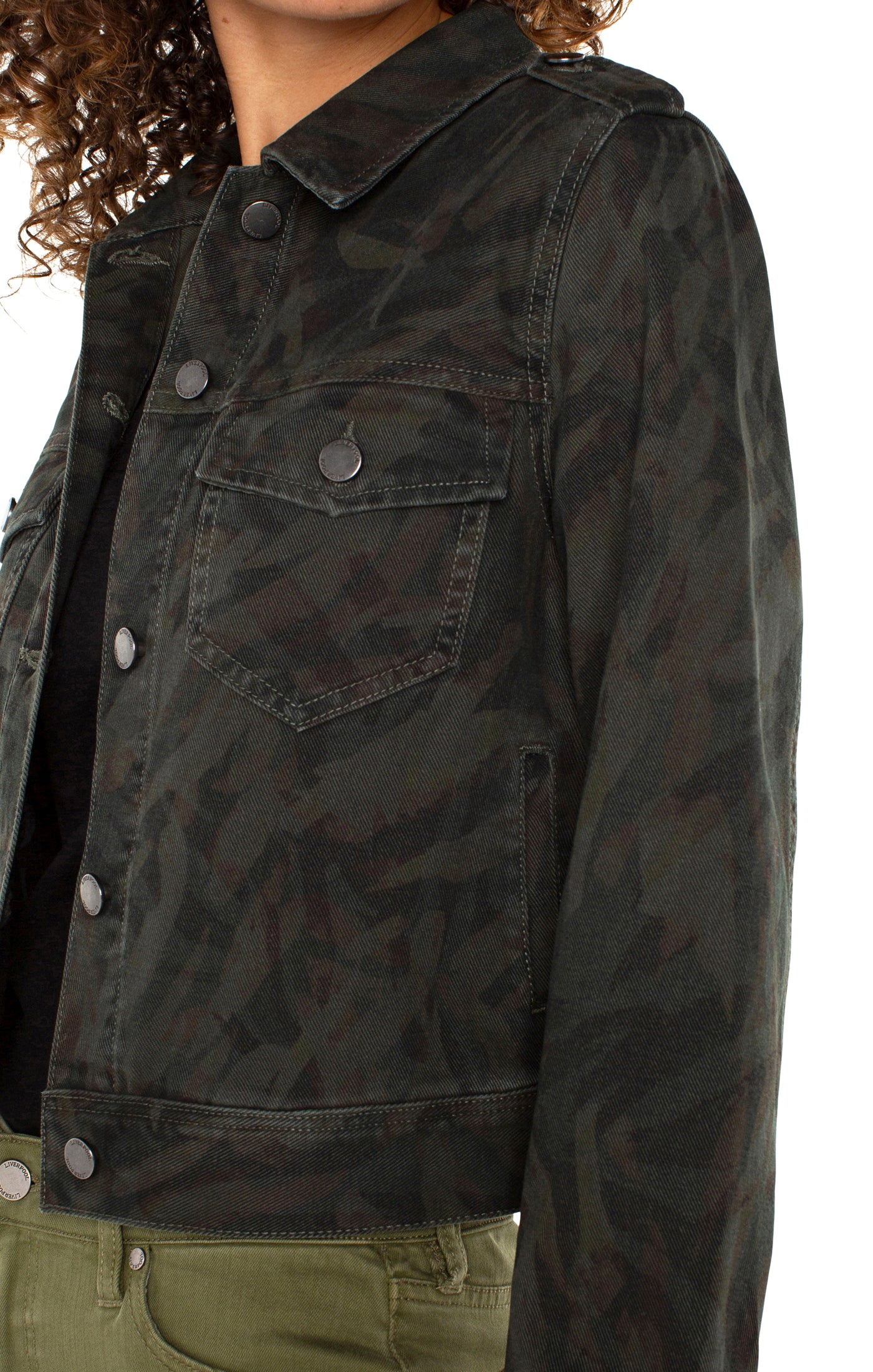 military crop jacket