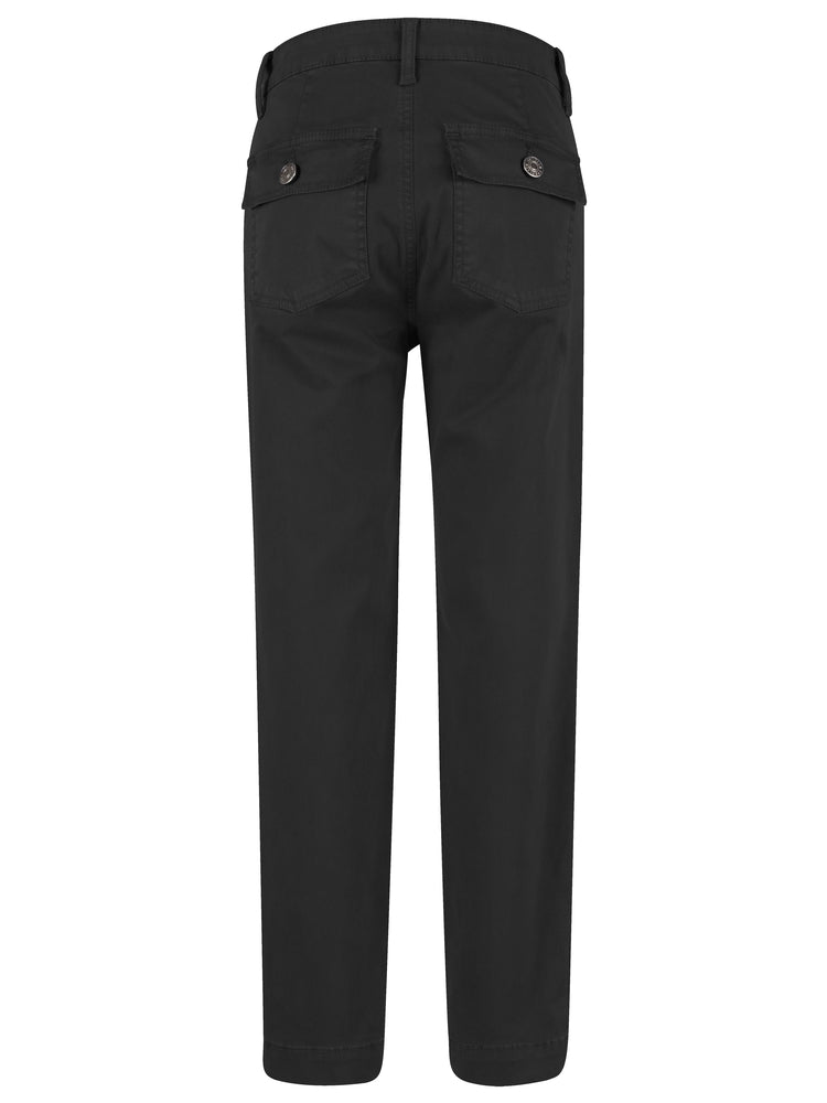 CHRIS HIGH RISE ANKLE SLIM STRAIGHT
LEG PATCH PKT