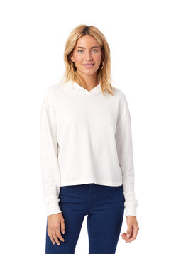 BURNOUT FRENCH TERRY CROPPED PULLOVER HOODIE - Elements Berkeley