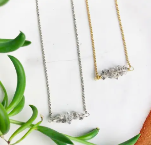 Herkimer Bar Necklace