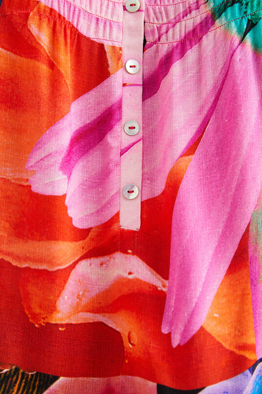 Desigual M. Christian Lacroix Off the Shoulder Button Down Blouse