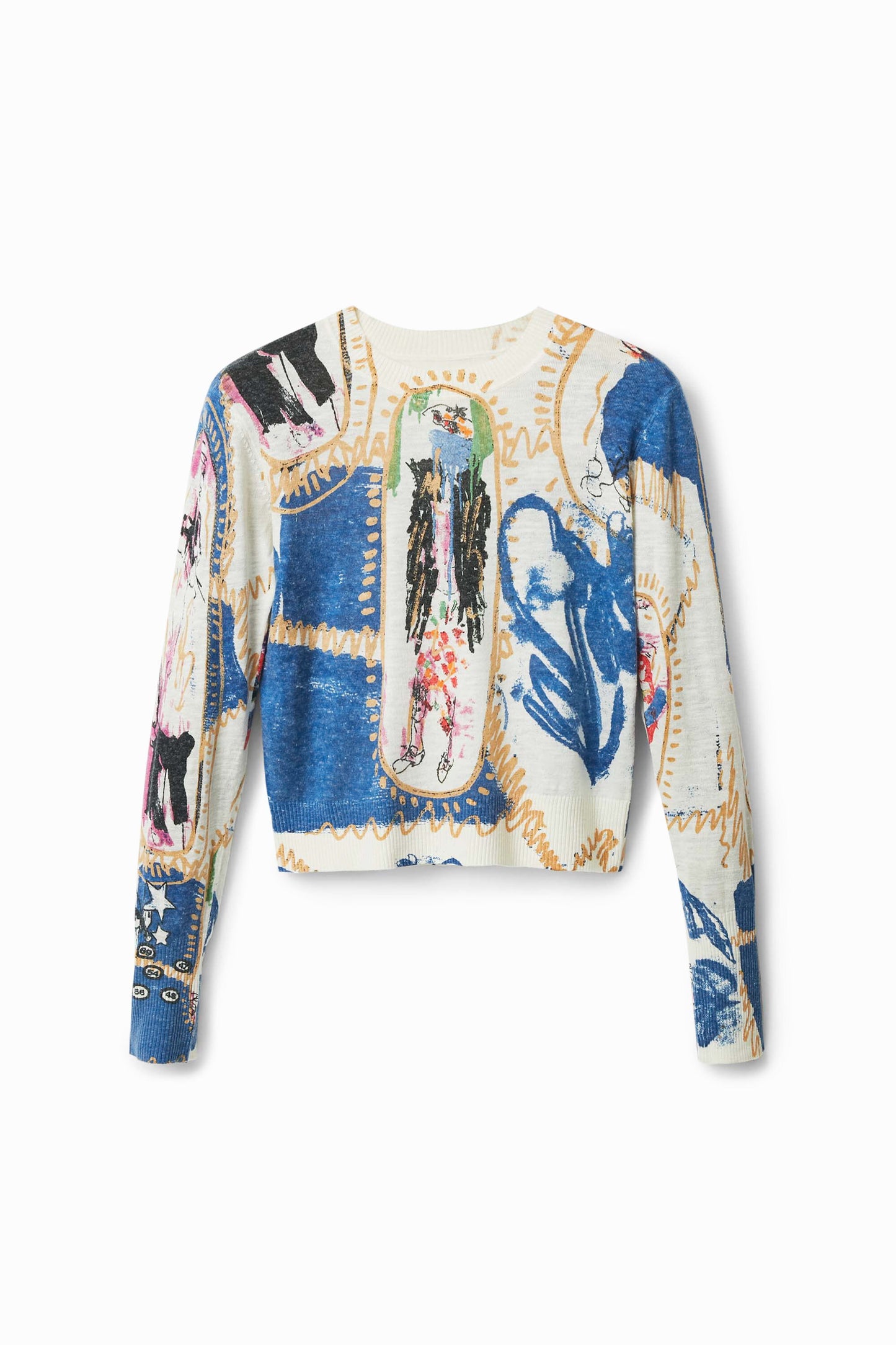 Desigual Printed Pullover Sweater