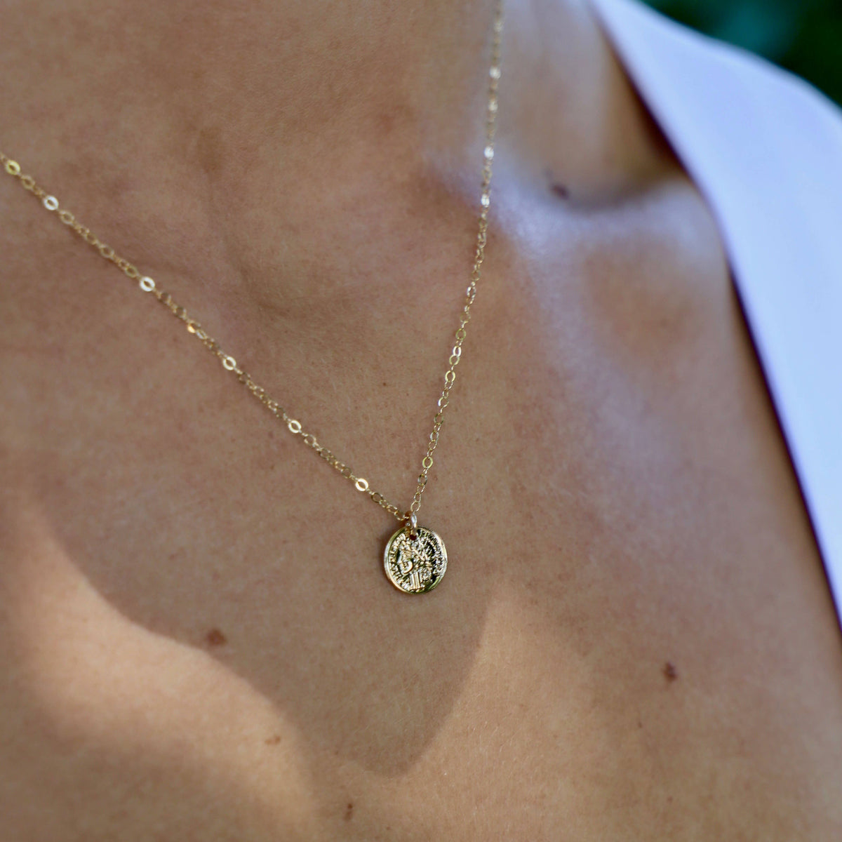 Katie Waltman Jewelry - PETITE COIN NECKLACE