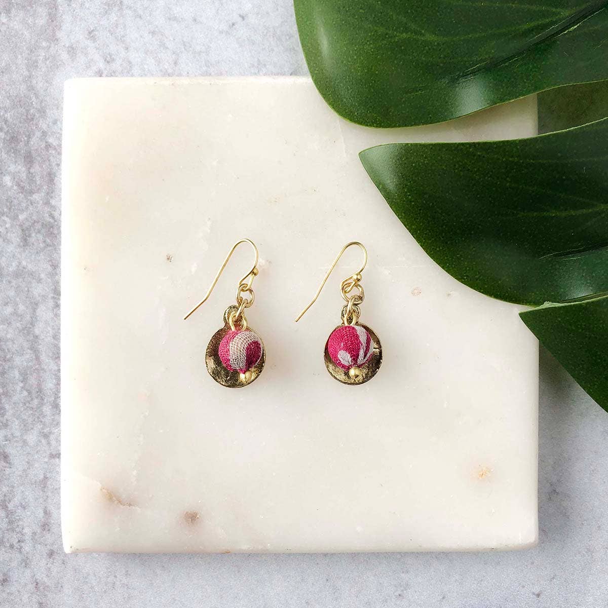 WorldFinds - Kantha Camille Earrings - Elements Berkeley
