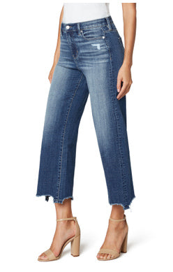LIVERPOOL Hi-Rise Wide Leg with Jagged Cut Hem