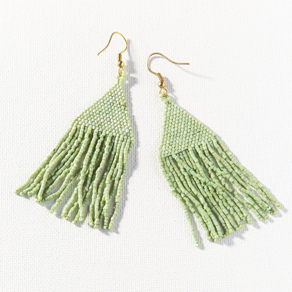 Ink & Alloy Mint Luxe Petite Fringe Earring