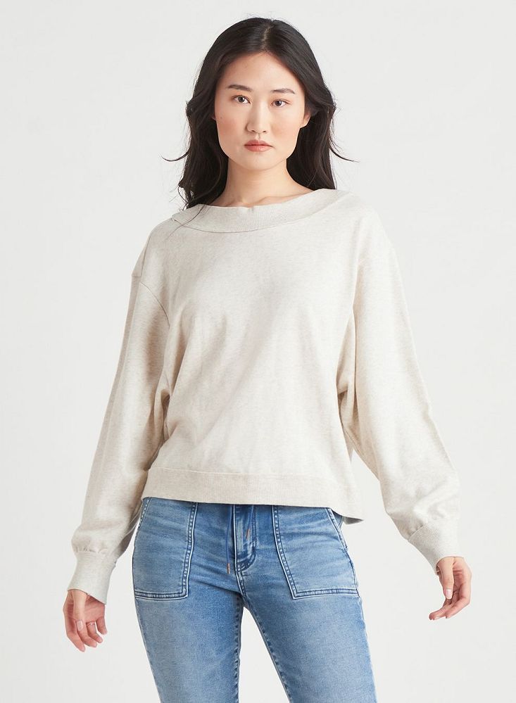 Dex Long Sleeve Back Detail Sweatshirt