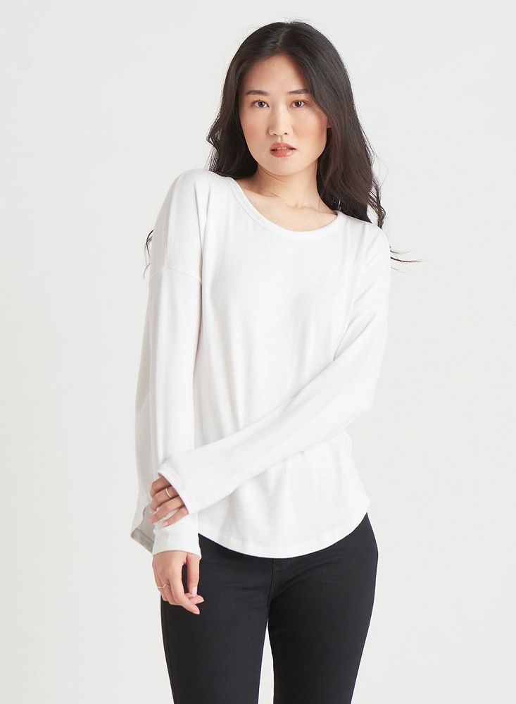 Dex Rounded Hem Knit Top