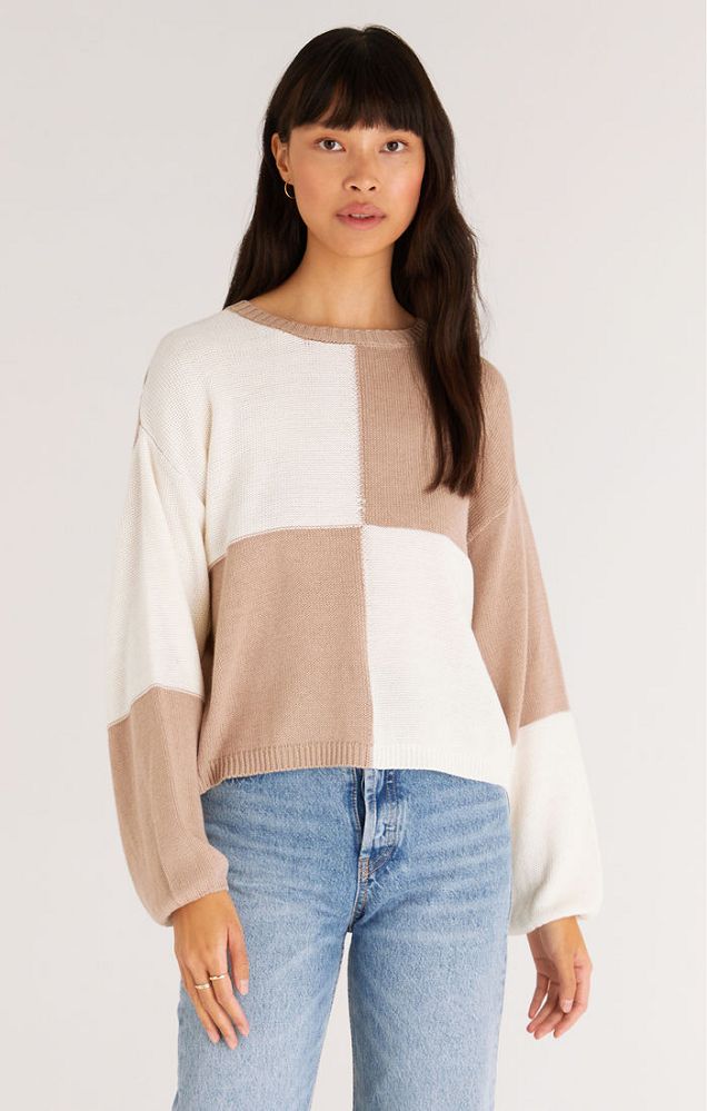 Z Supply Solange Check Sweater