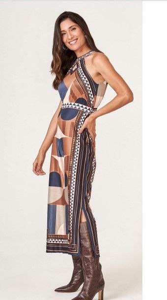 Zinzane Milene Scarf Print Jumpsuit