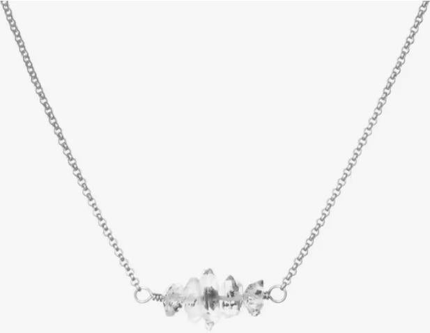 Herkimer Bar Necklace