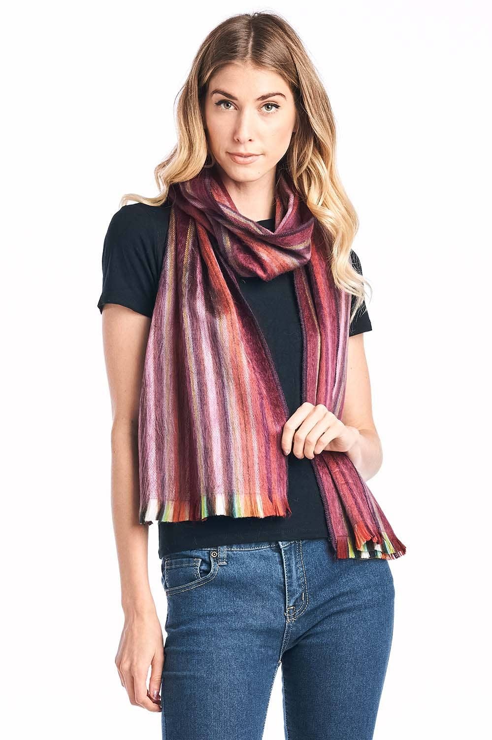 Shupaca Alpaca - Alpaca Scarf - Pomegranate - Elements Berkeley