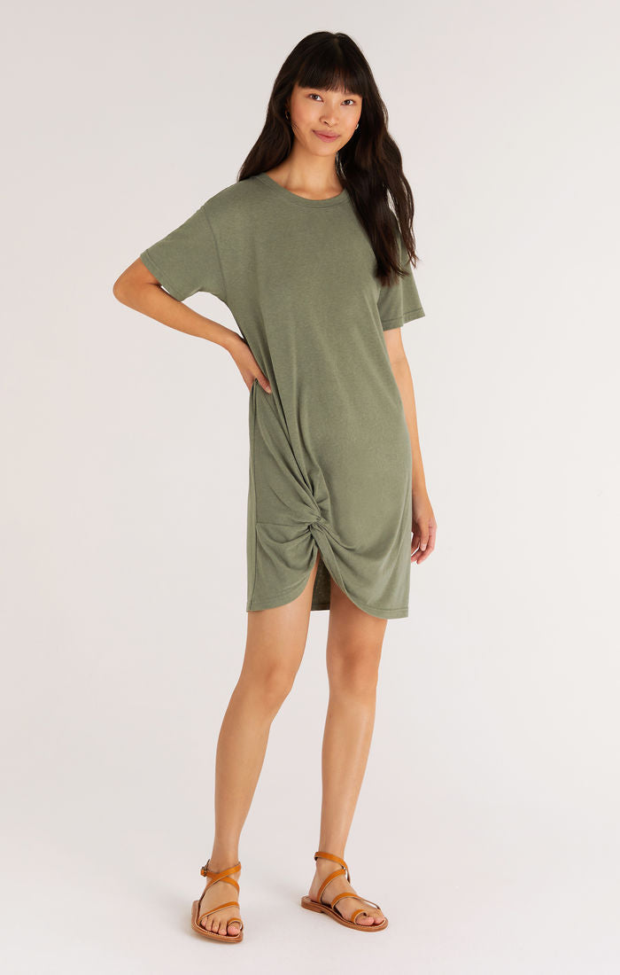 Z Supply Denny Twist T-Shirt Mini Dress