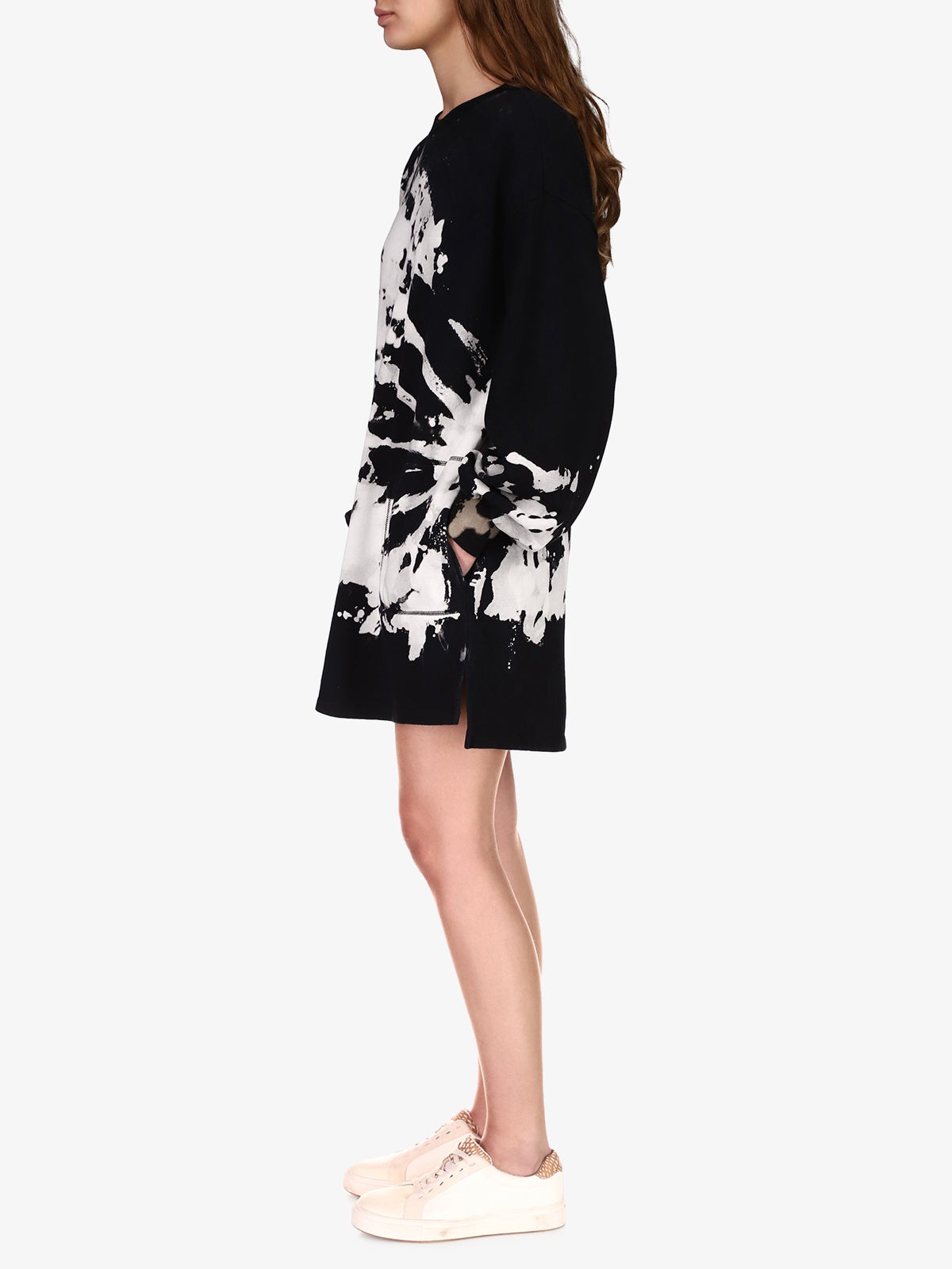 Sanctuary The Sweatshirt Dress Markings Tie Dye
