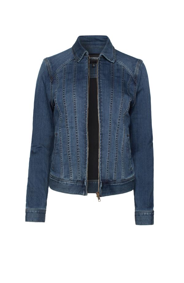 Liverpool Seamed Zip Front Jacket