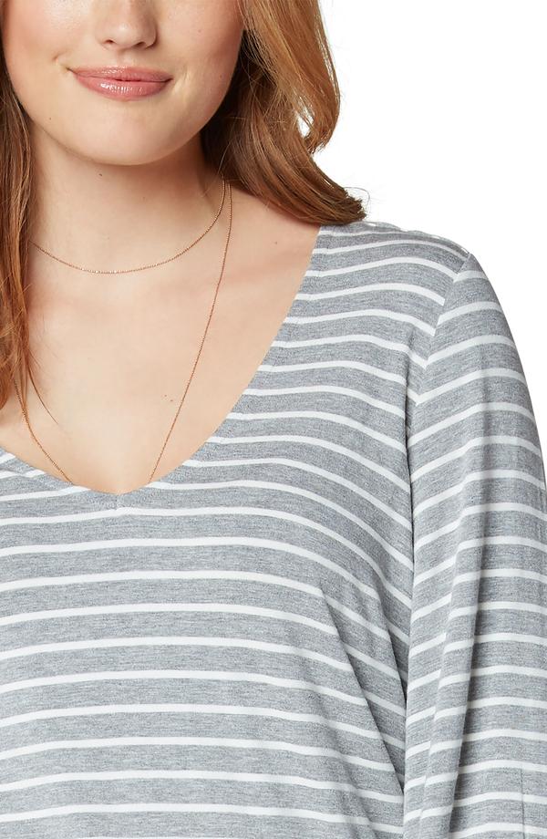 Twist back long sleeve knit sweater - Elements Berkeley