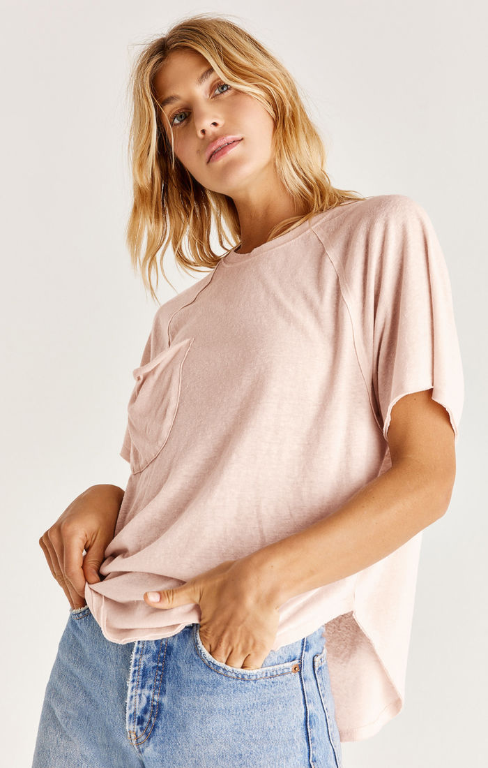 Z Supply Carly Triblend Pocket Tee
