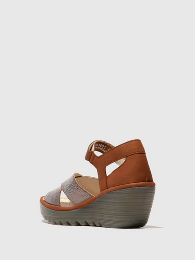 Fly London Ankle Strap Sandals