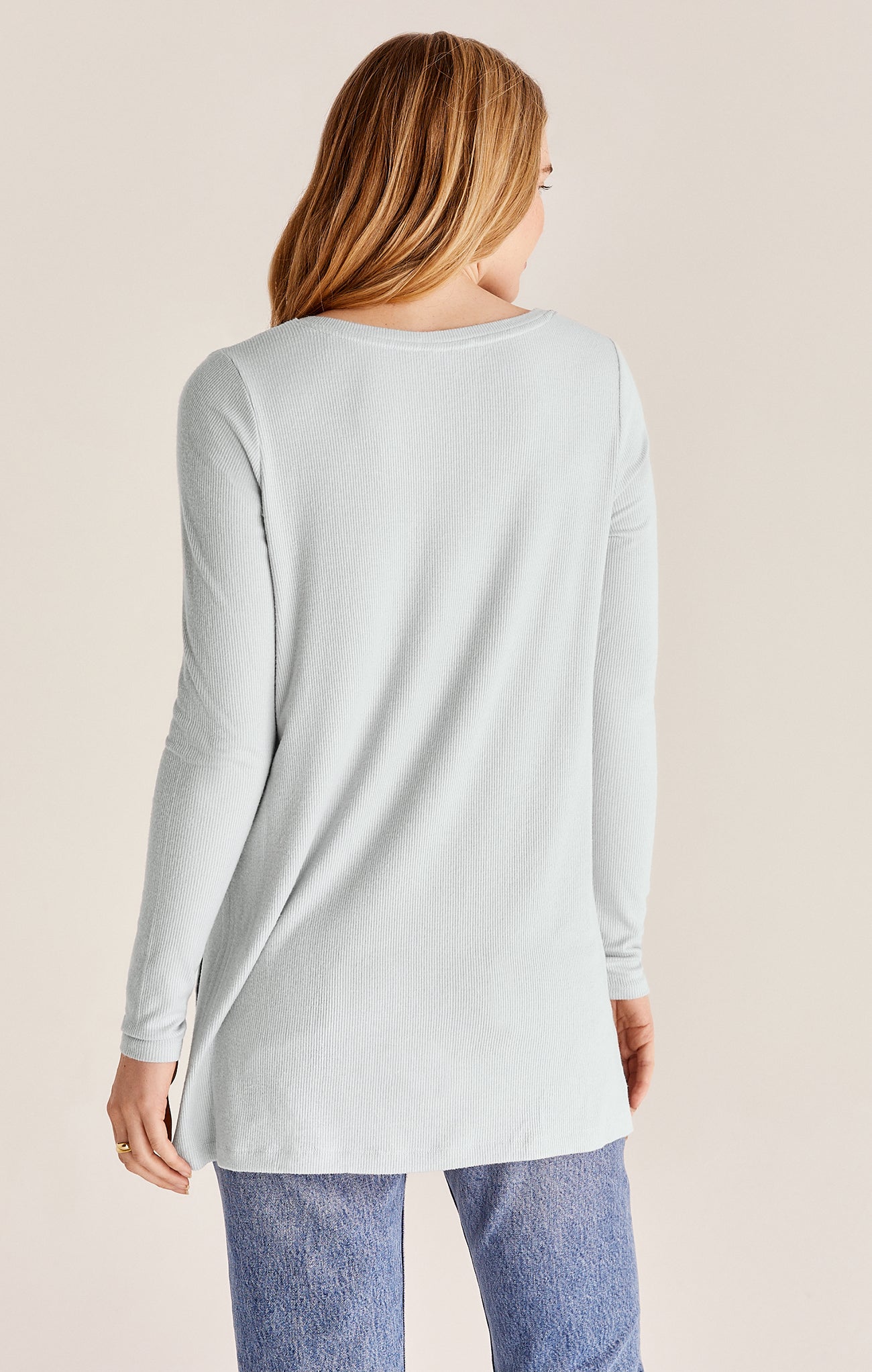 Z Supply Mal Brushed Rib Long Sleeve Tee