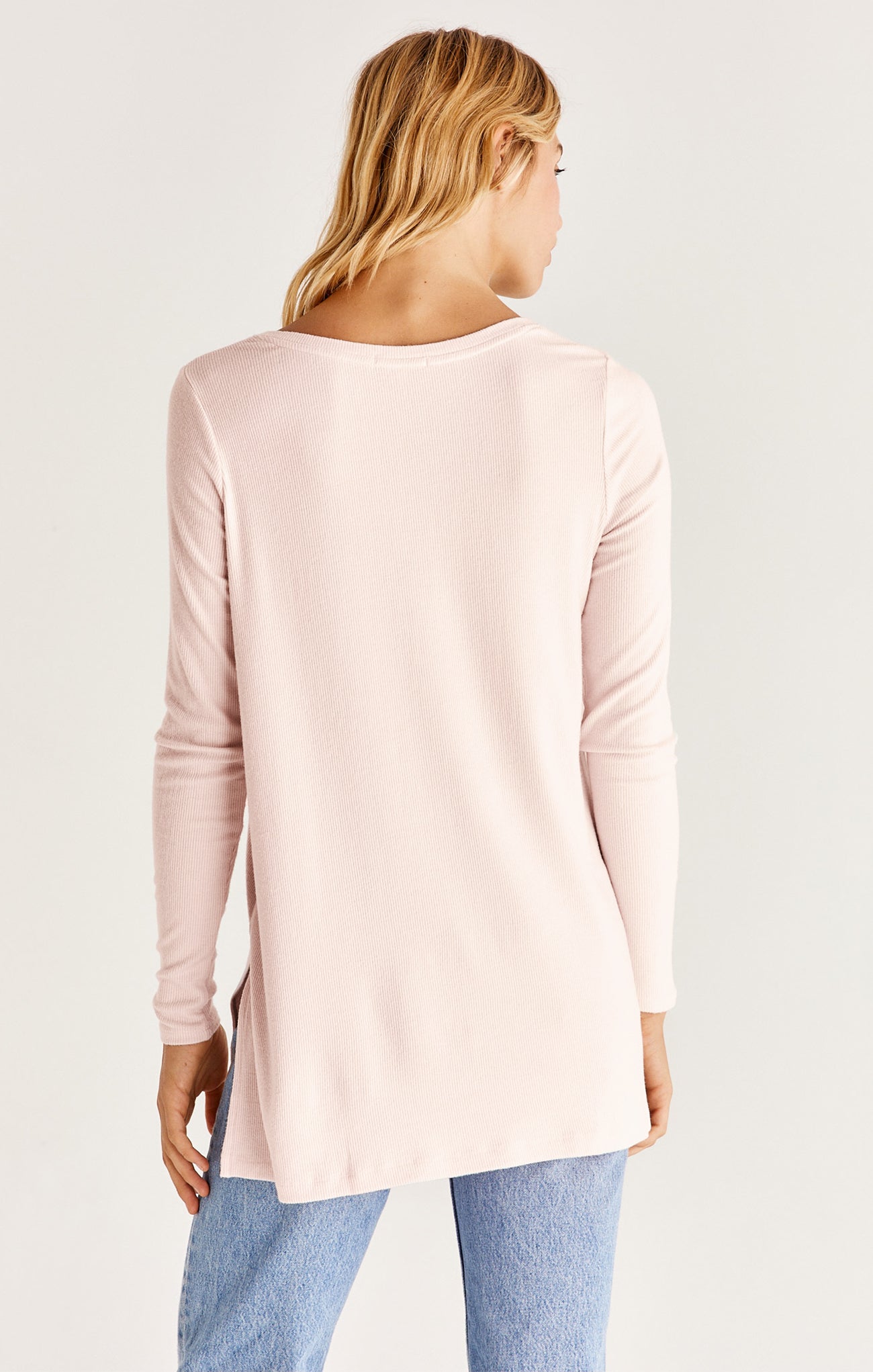 Z Supply Mal Brushed Rib Long Sleeve Tee