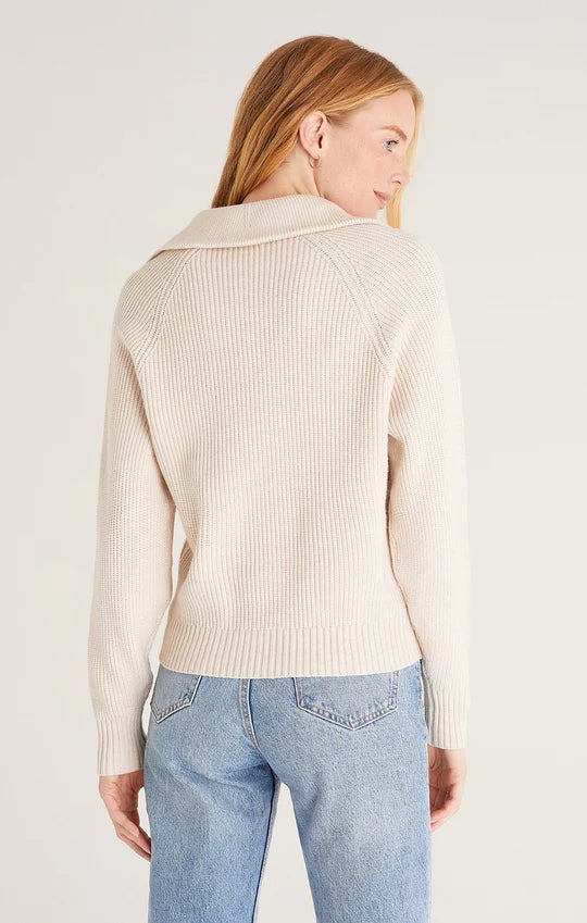 Z Supply jayce 3/4 Zip Sweater