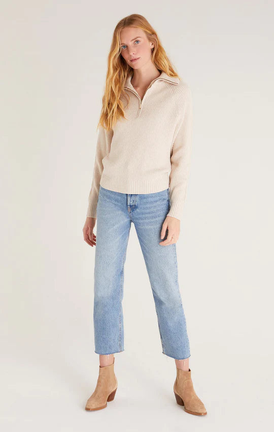 Z Supply jayce 3/4 Zip Sweater