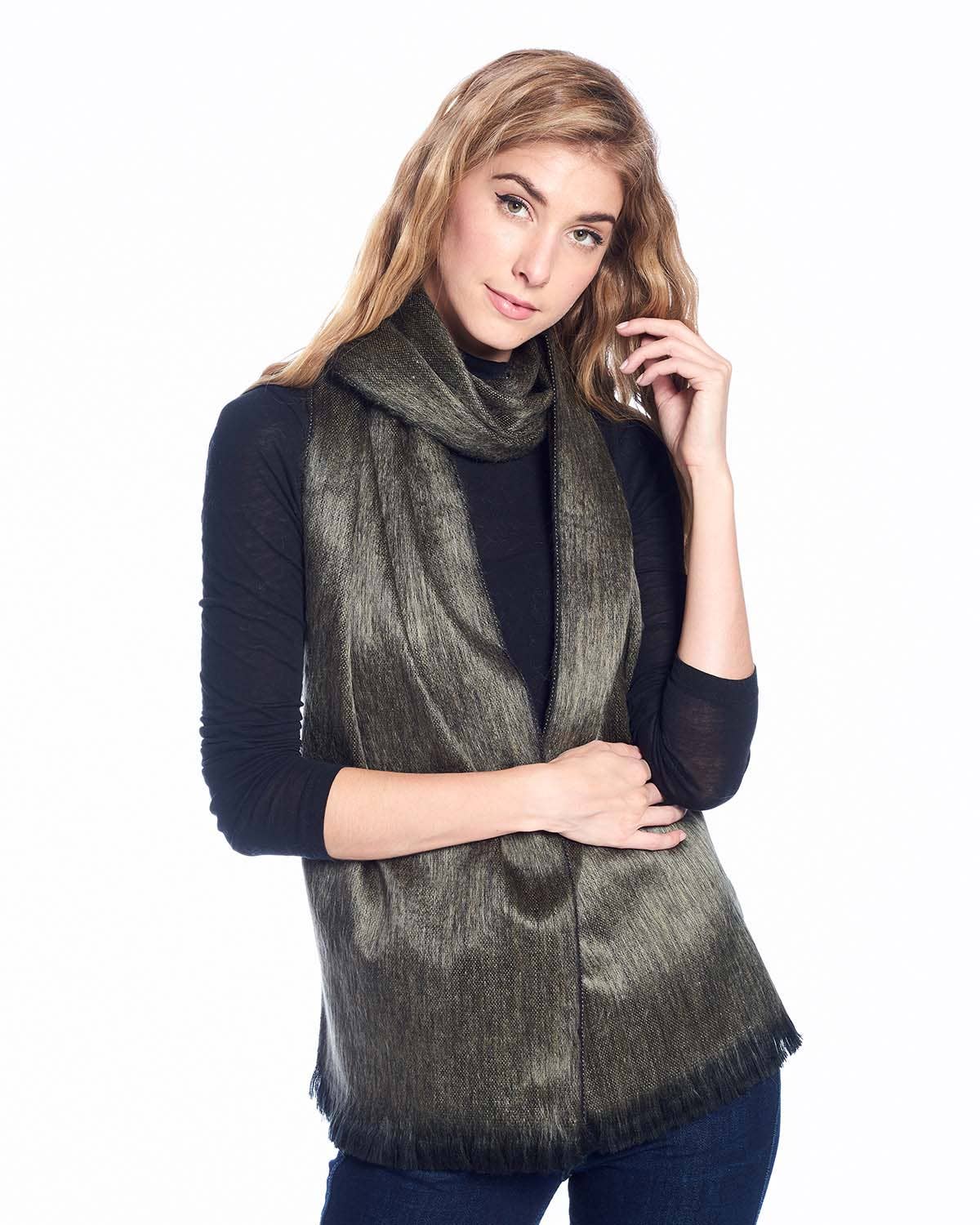 Alpaca Scarf - Tobacco - Elements Berkeley