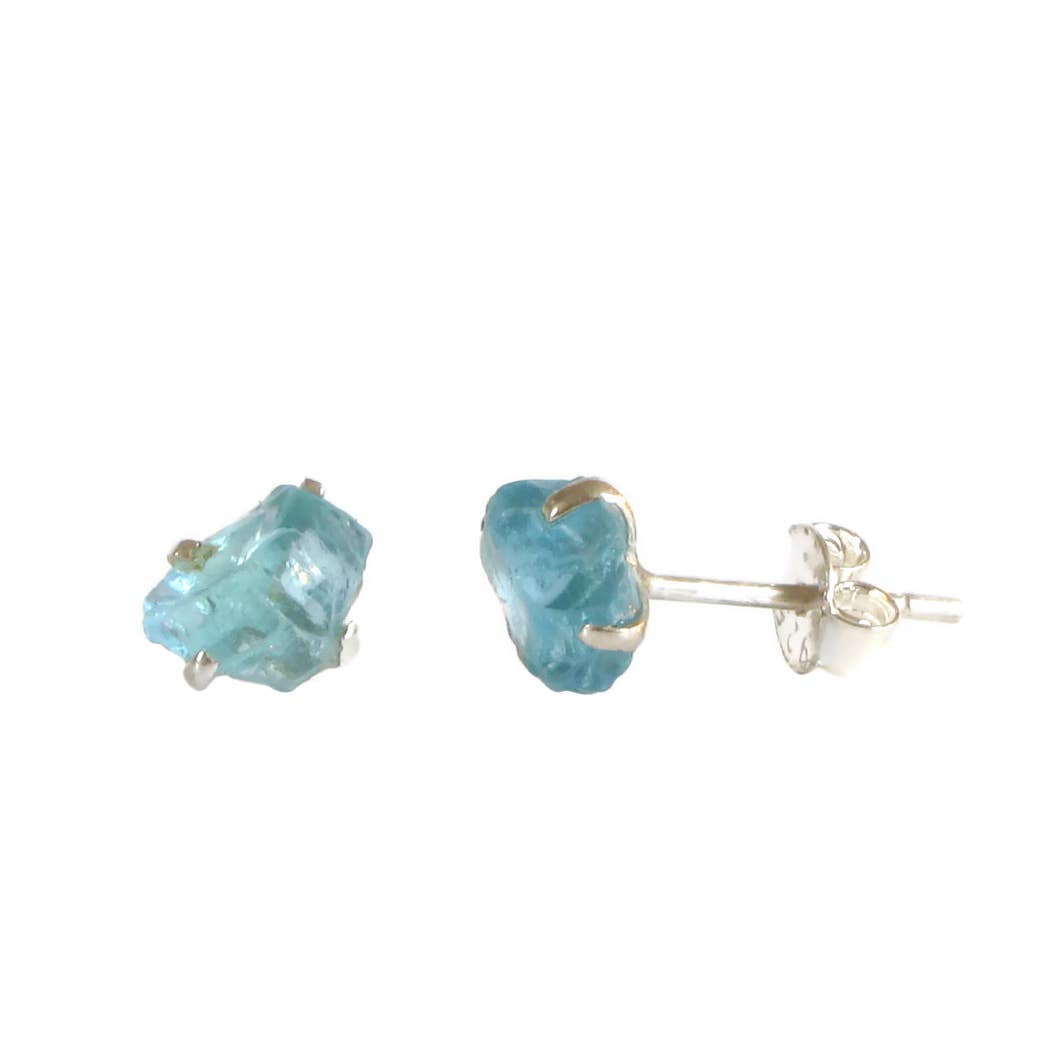 Raw Apatite Studs - Elements Berkeley
