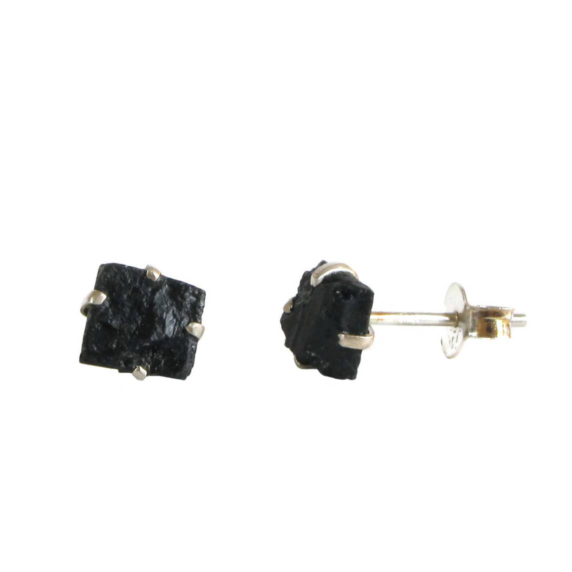 Raw Black Tourmaline Studs - Elements Berkeley