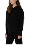 LIVERPOOL Hoodie with Banded Hem and Raw Seams