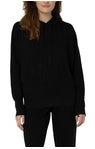 LIVERPOOL Hoodie with Banded Hem and Raw Seams
