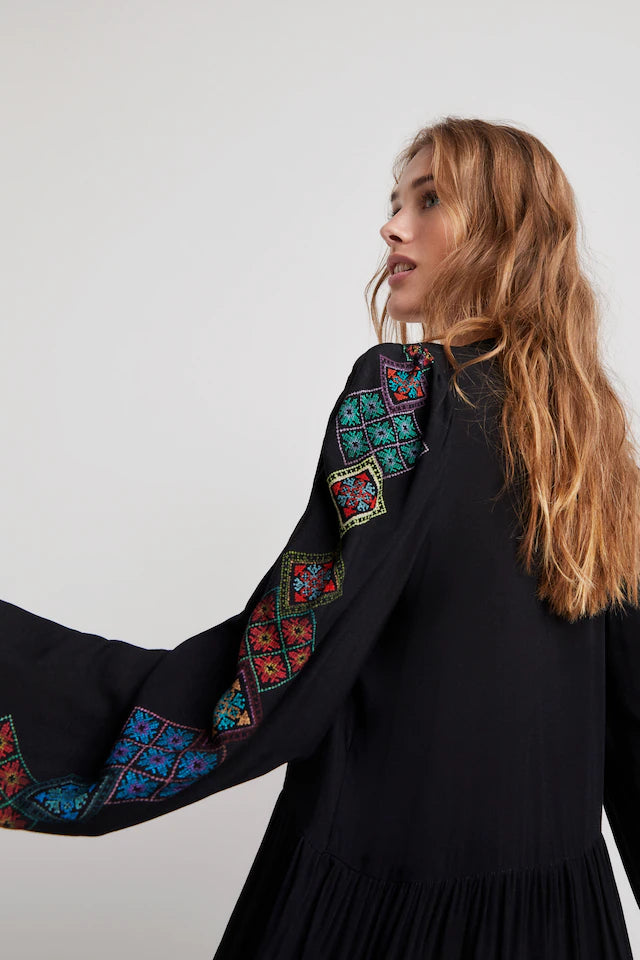Desigual Ethnic Sleeve Dress