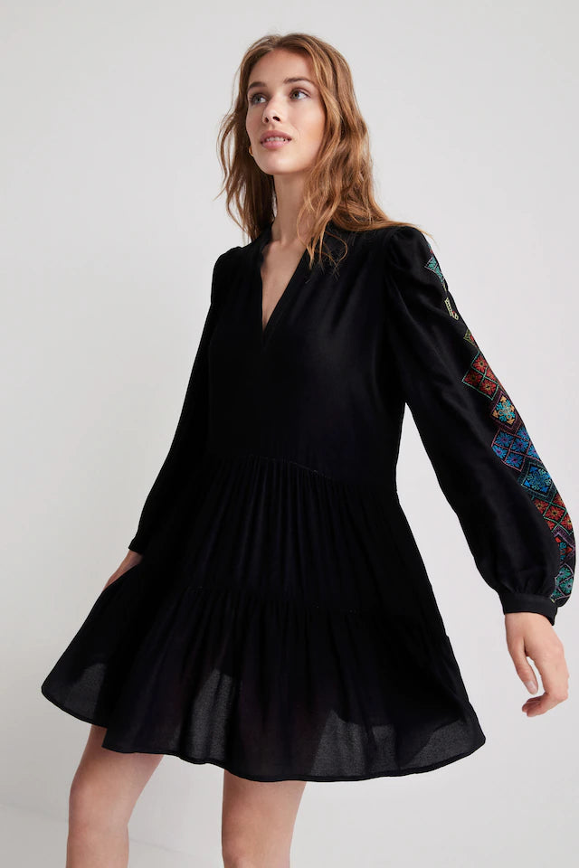 Desigual Ethnic Sleeve Dress