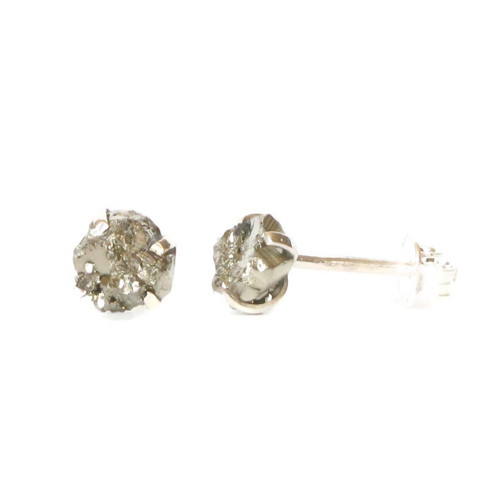 Raw Pyrite Studs - Elements Berkeley