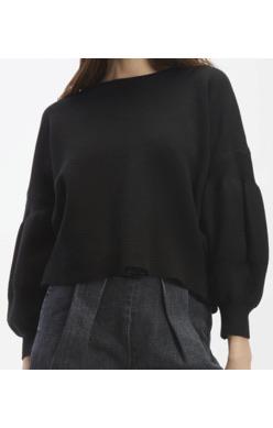 CROPPED BALLOON SLEEVED SWEATER - Elements Berkeley