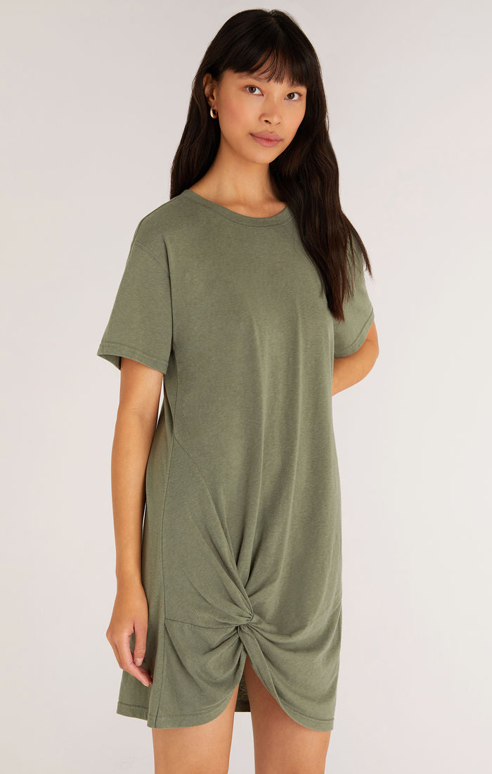 Z Supply Denny Twist T-Shirt Mini Dress