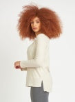 DEX Raglan Sleeve Waffle Top