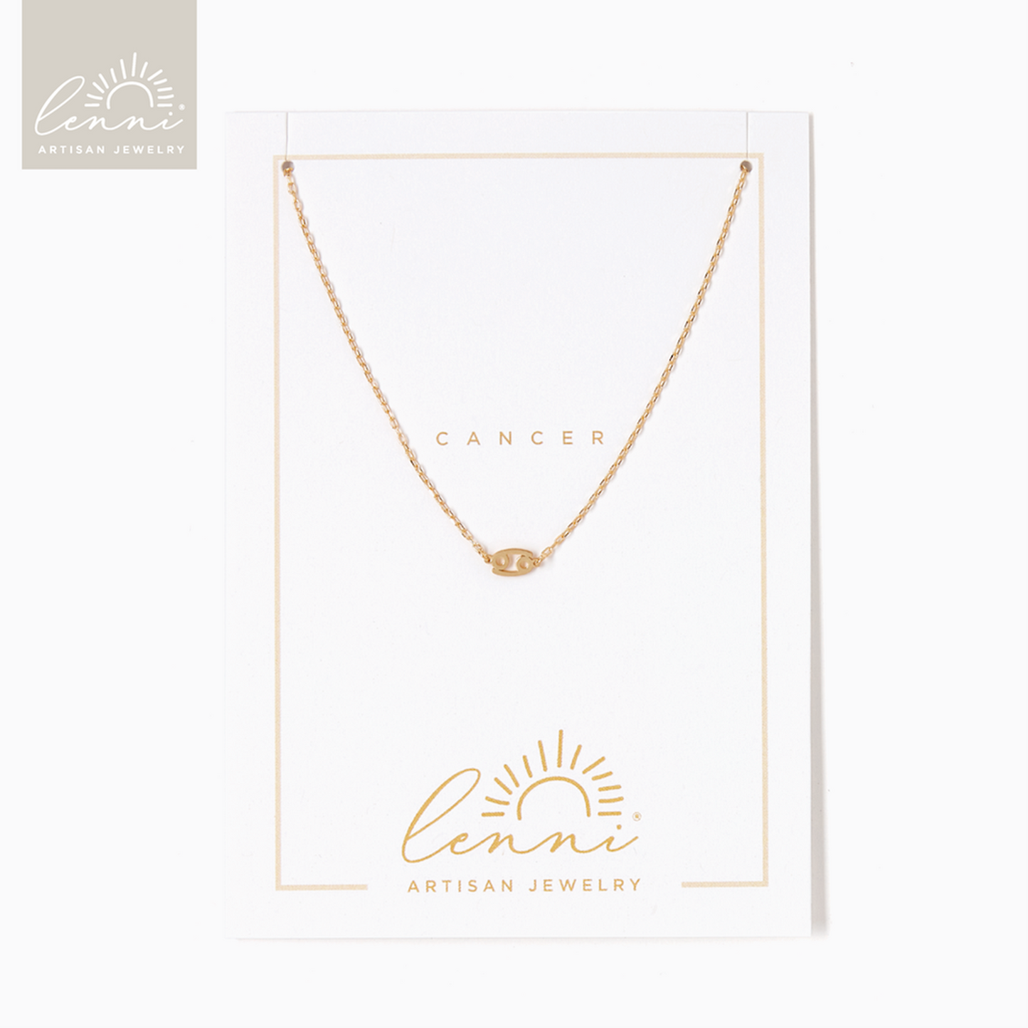 Lenni & Co. Zodiac Necklace Cancer