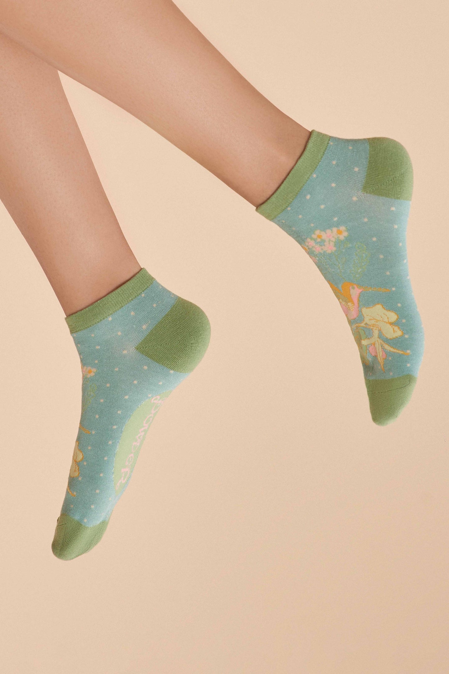 Powder Design inc - US - Hummingbird Trainer Socks - Aqua