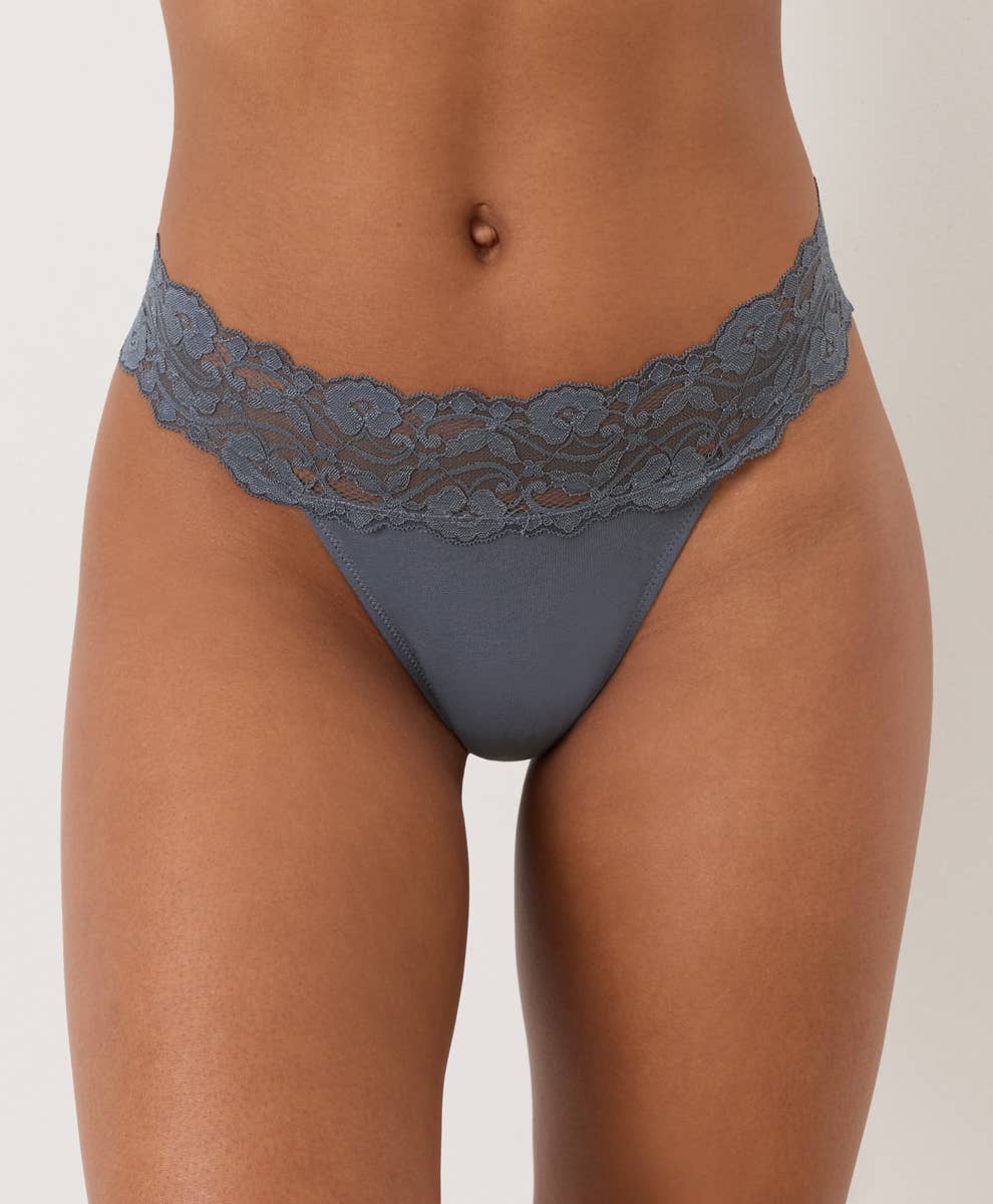 Women's Lace Waist Thong