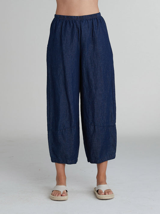LANTERN PANT - FLAX DENIM