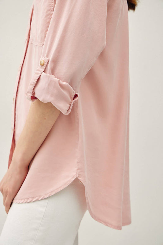 Be Cool - SOFT-WASHED TENCEL OVERSIZED SHIRT