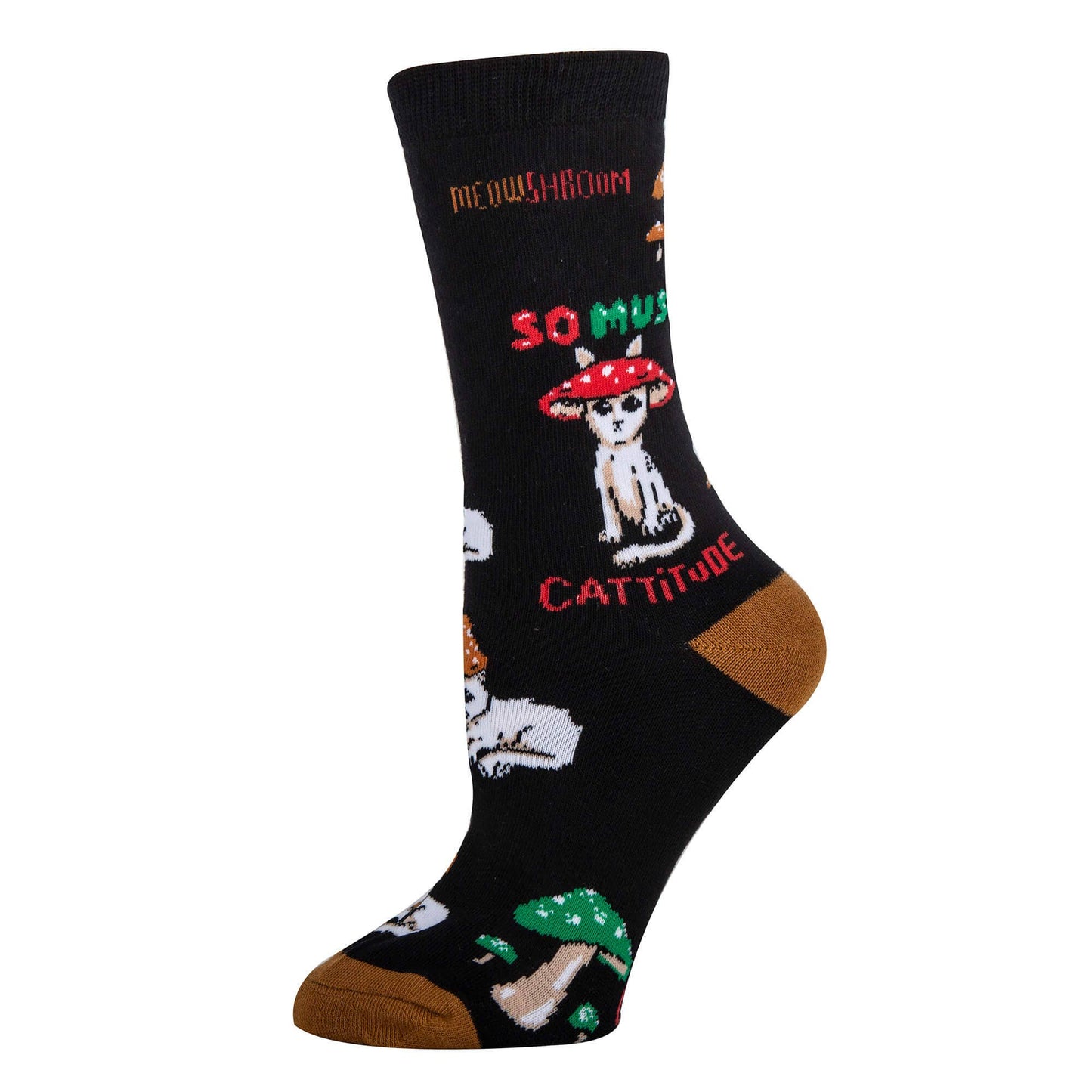 Oooh Yeah/Sock It Up/Oooh Geez Slippers - Cattitude | Women's Novelty Cotton Crew Socks