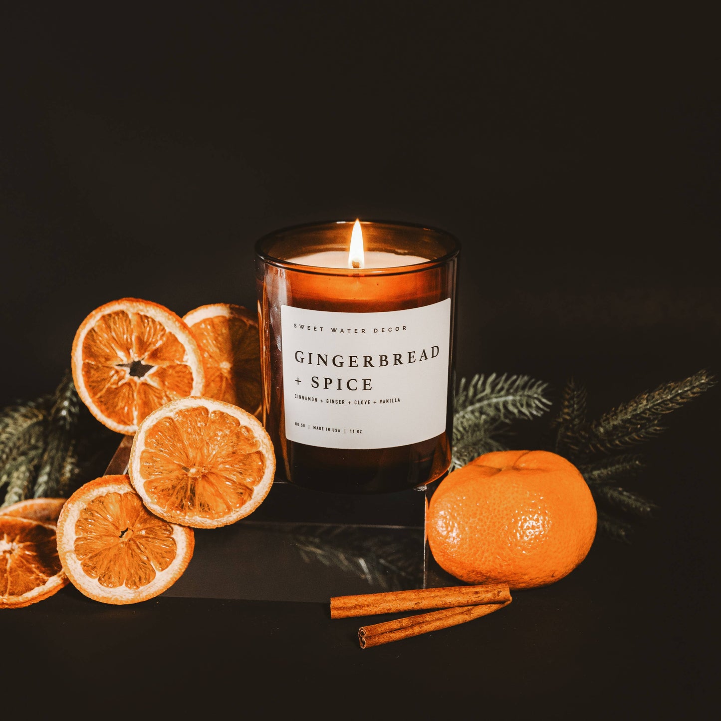 Sweet Water Decor - *NEW* Gingerbread and Spice 11 oz Soy Candle - Christmas