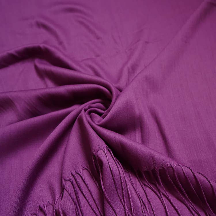 Cotton Blend Tassel Pashmina