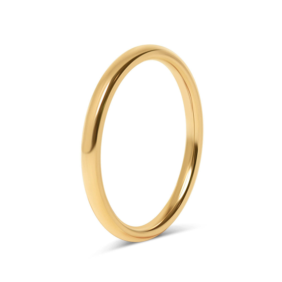 Stainless Steel Blank Gold Ring - WJW