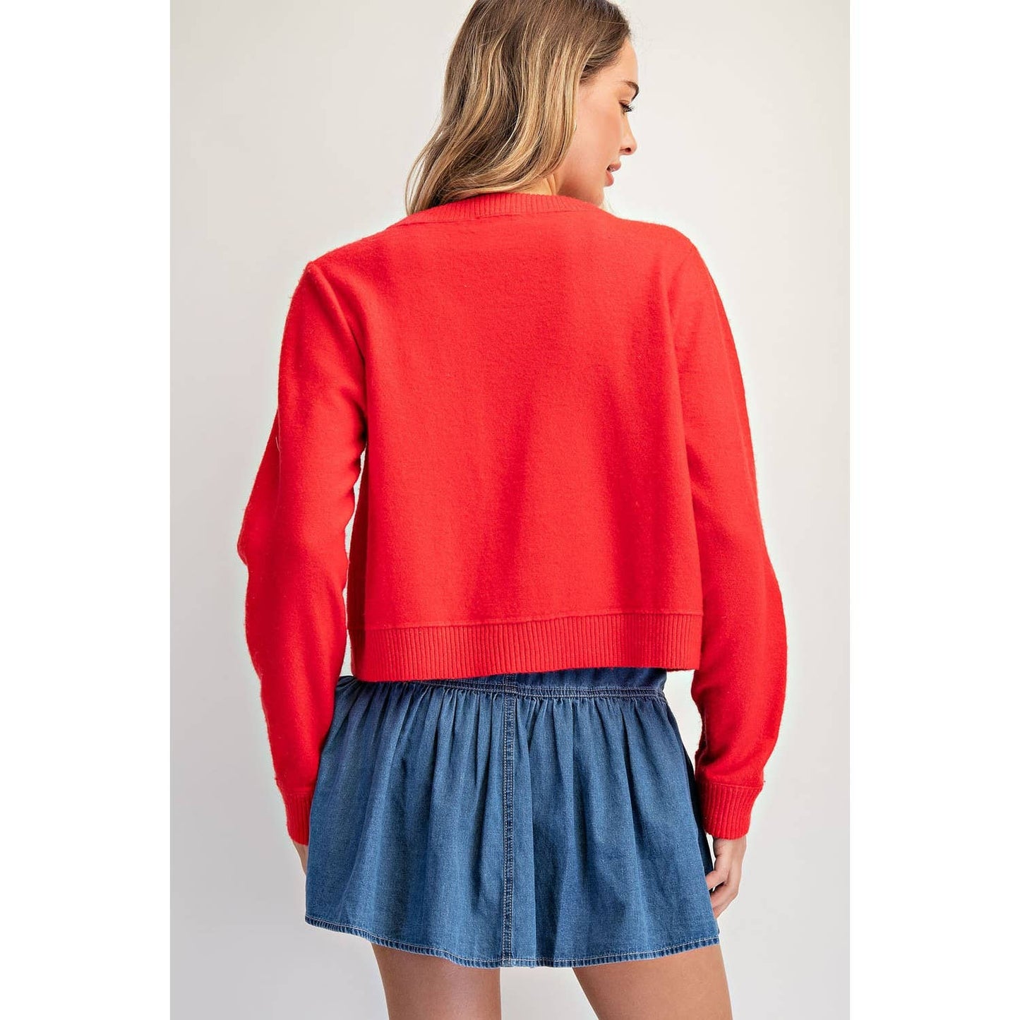 COTIERRA - SOLID CASHMERE CARDI