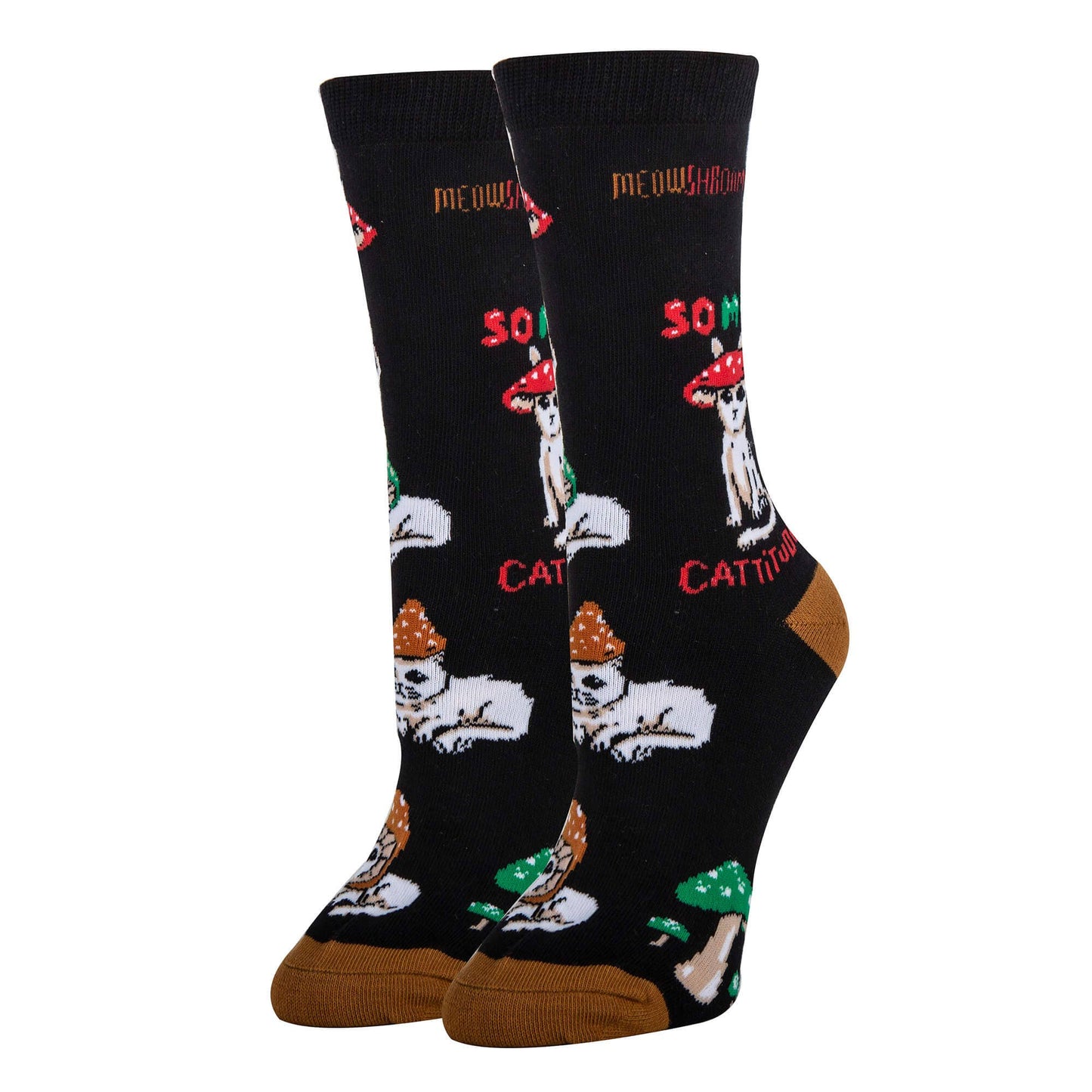 Oooh Yeah/Sock It Up/Oooh Geez Slippers - Cattitude | Women's Novelty Cotton Crew Socks