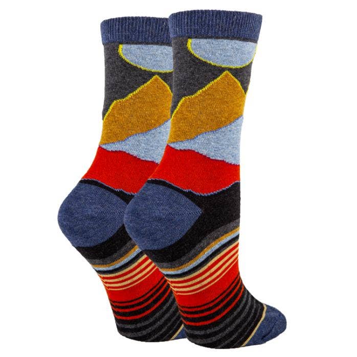 Oooh Yeah/Sock It Up/Oooh Geez Slippers - Midnight Sky's | Women's Premium Cotton Crew Dress Socks
